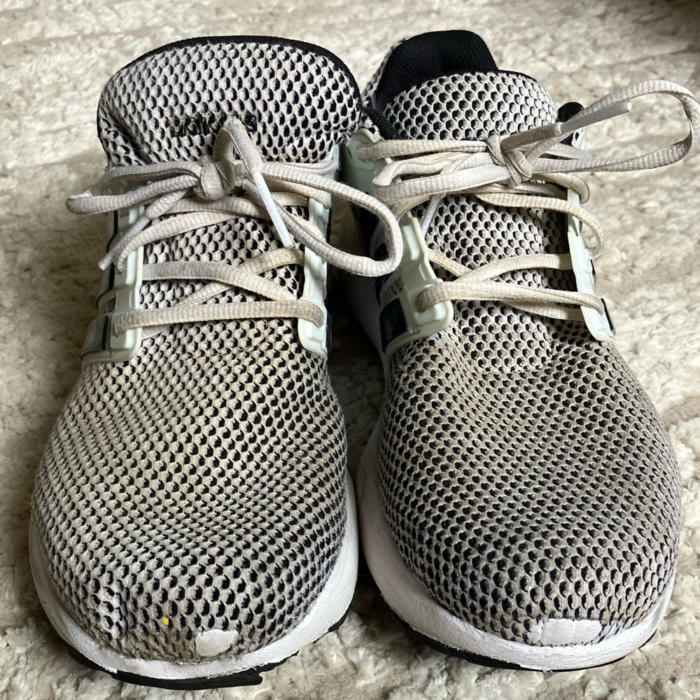 Adidas Energy Cloud Mens Lightweight Running Shoes White Black 10 - Picture 2 of 10